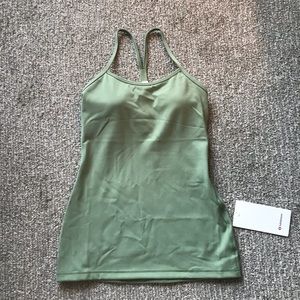 Lululemon power y tank willow green